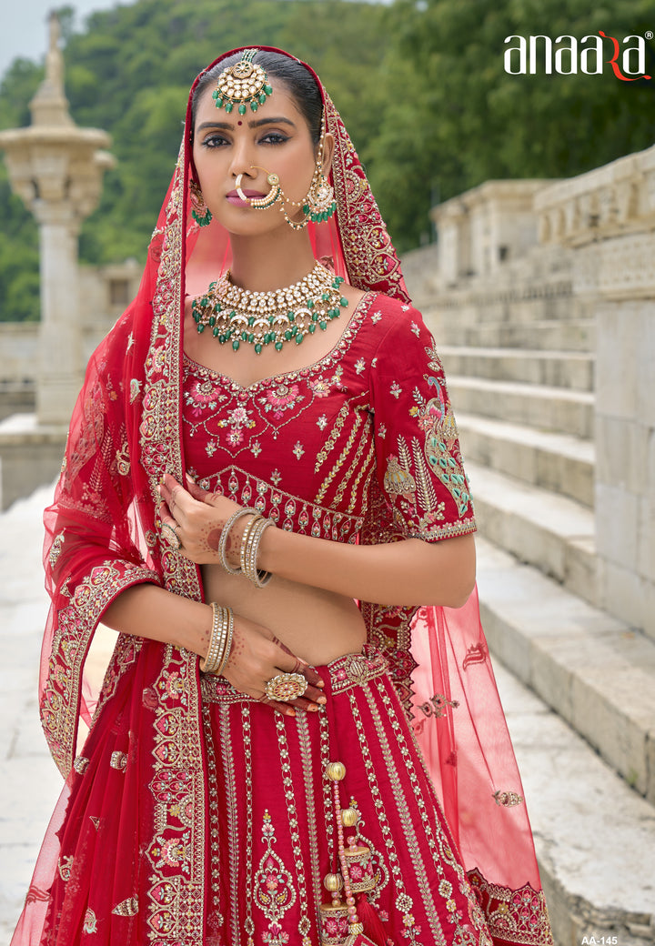 sangeet partywear in red