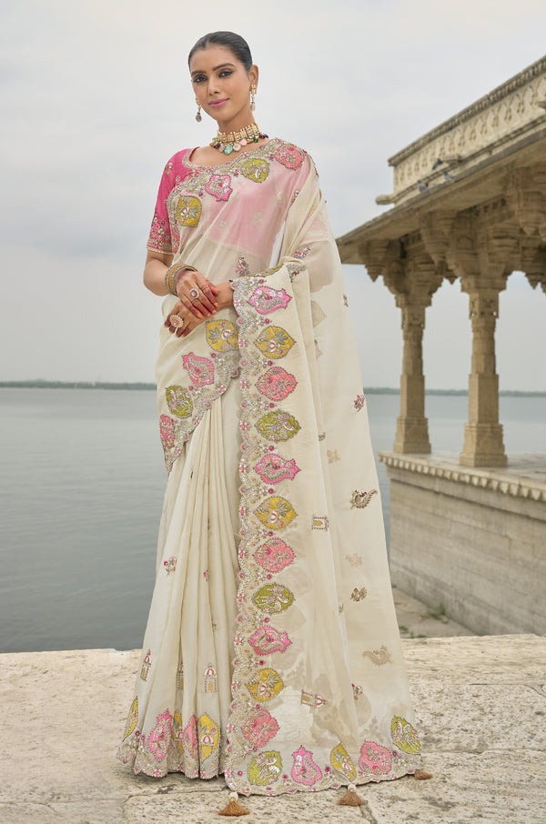 shaadi partywear viscose saree