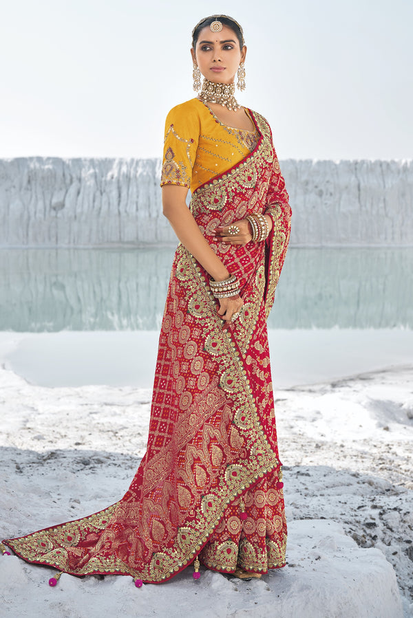 indian shaadi wear in red