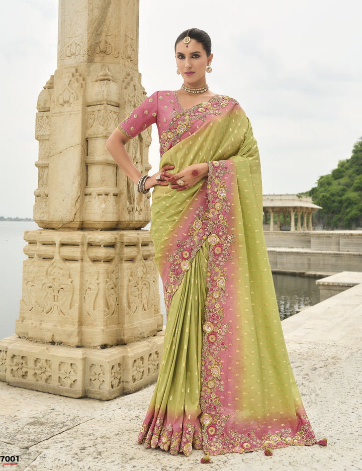 shaadi partywear silk saree