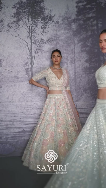 designer lehenga video by sayuri catalogue glamour