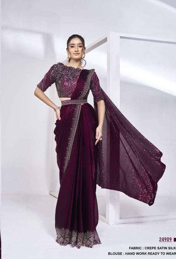 shaadi function evening wear sari