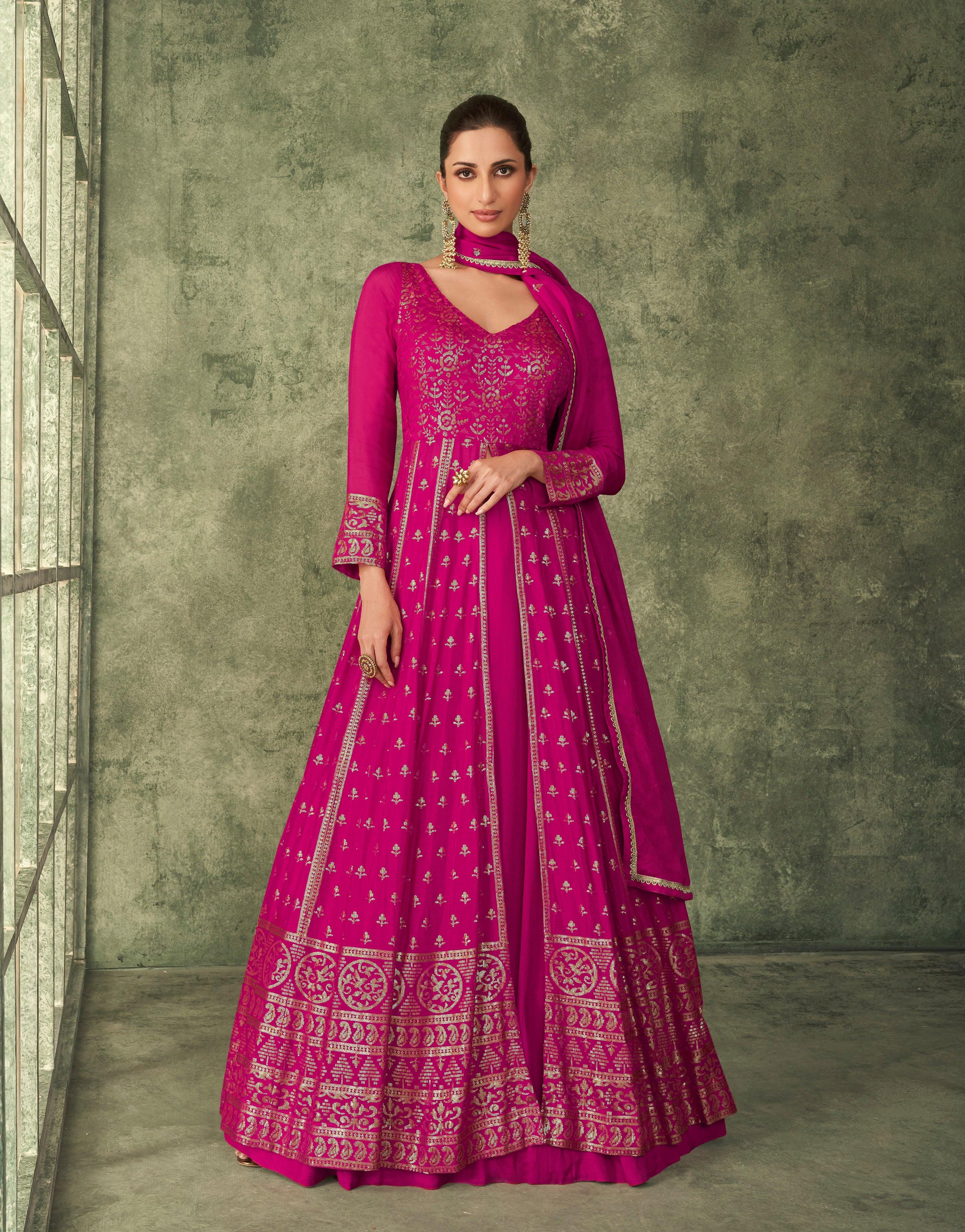 Sagaai Special Floor Length Anarkali Lengha