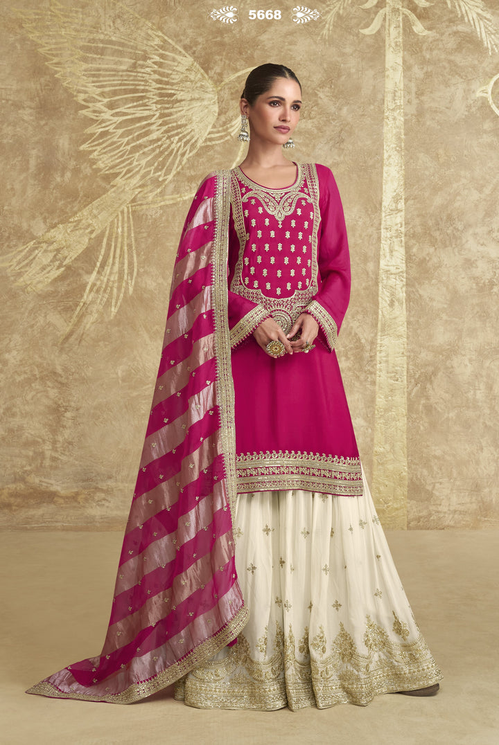 indian ethnic partywear sharara suit