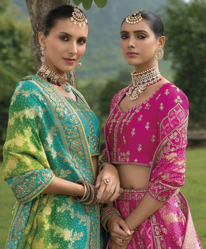 jaipuri print heritage partywear