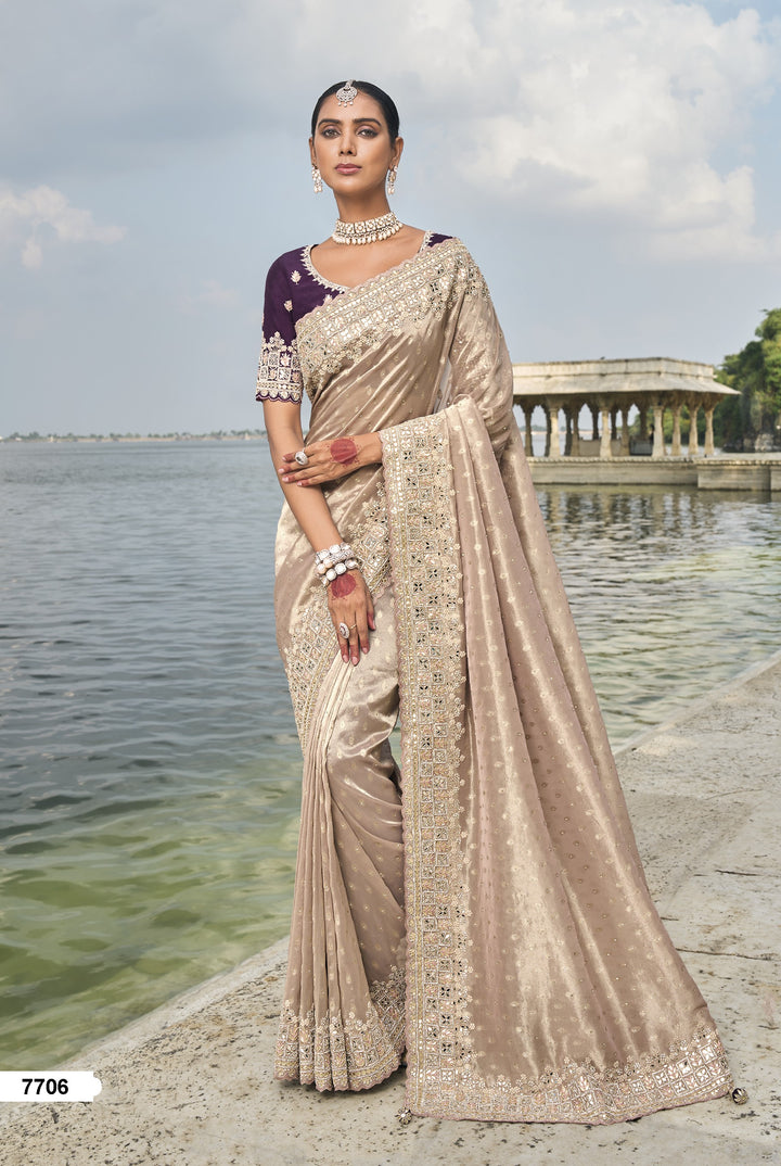 shaadi function wear south silk saree