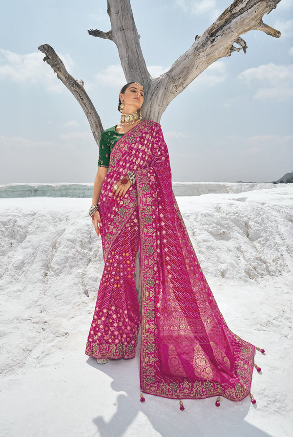 indian wedding wear patola sari