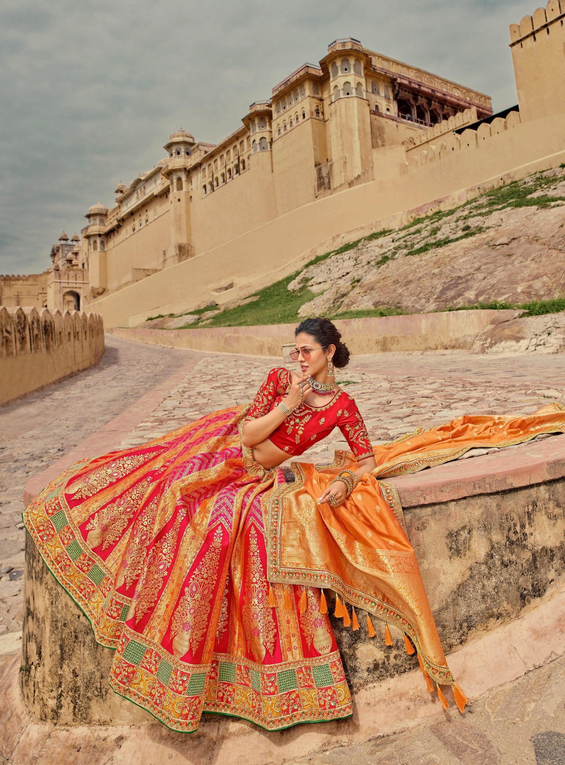 Indian Fashion 101 – The Lehenga Saree, Luxemi's Favorite Fashion Hybrid |  The Luxe Report
