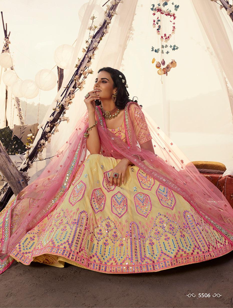 A bridal lehenga this vibrant is every morning wedding bride's wish: the  colours are surreal and so different 😍 Aren't you in love... | Instagram