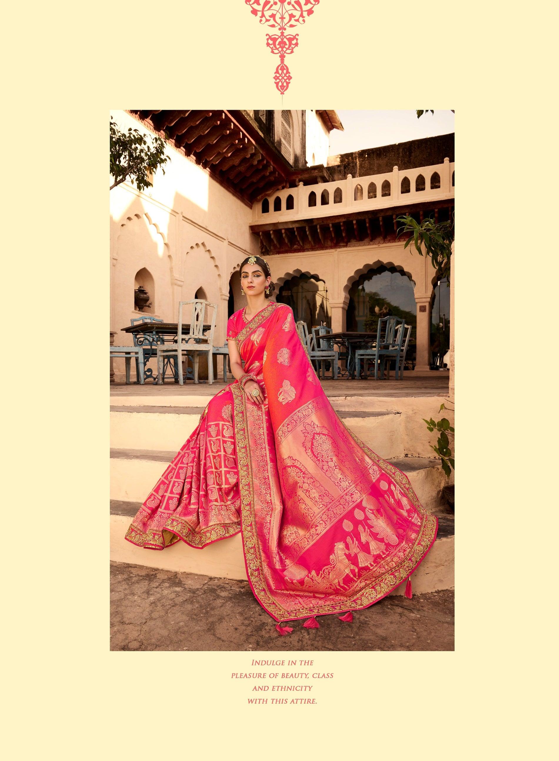 Reception Saree Look For Bride 2023 By Anaya Designer Studio