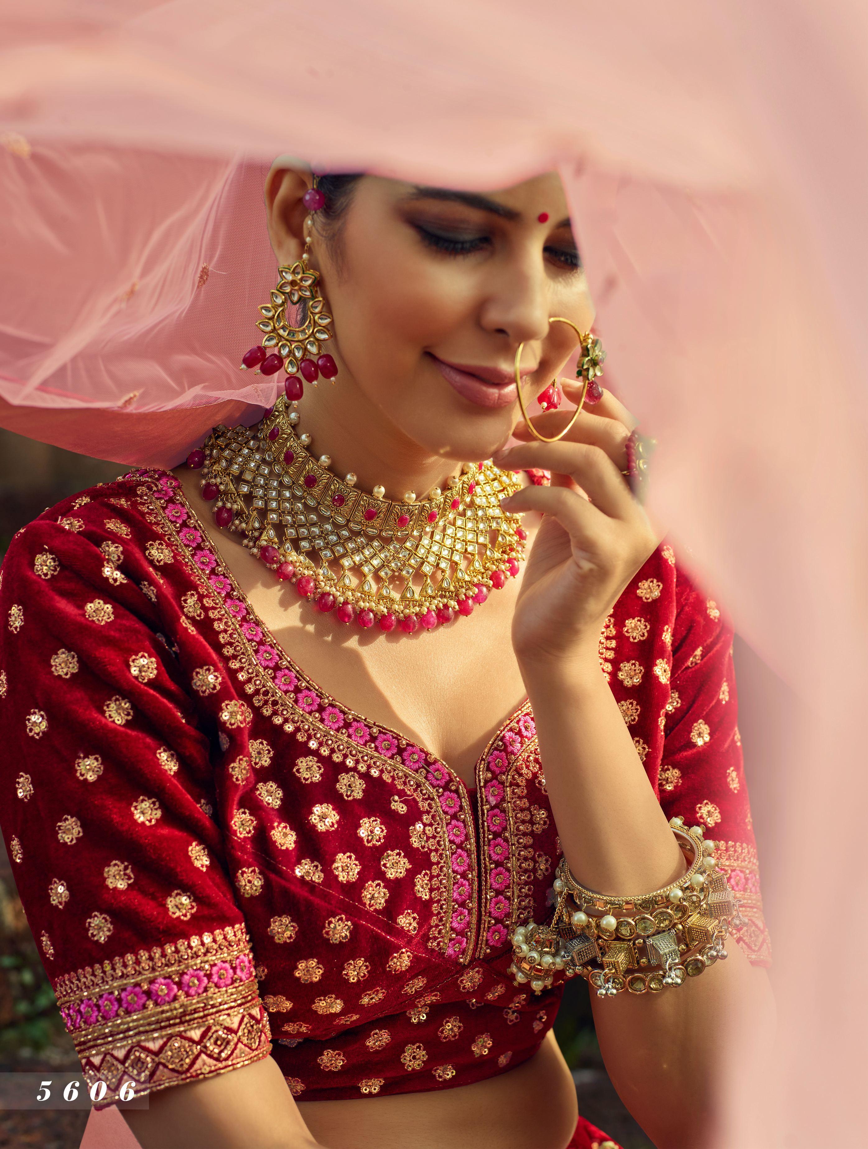 Engagement Function Wear Lengha Dupatta | Marriage Bridal Indian Dress